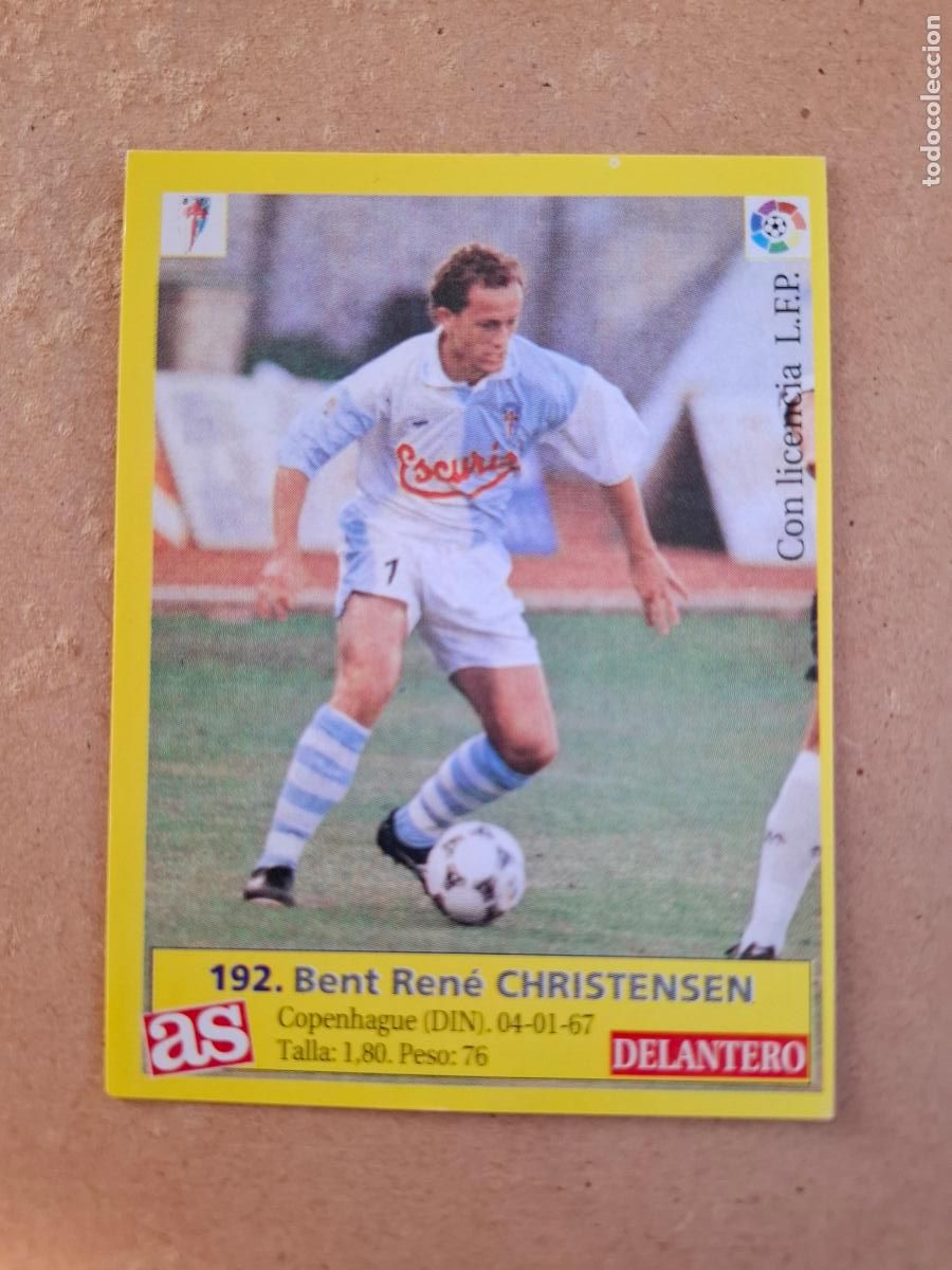 Cromos de f&uacute;tbol: LIGA 95 96 1995 1996 - AS - 192 CHRISTENSEN - S.D. COMPOSTELA ( NUNCA PEGADO )