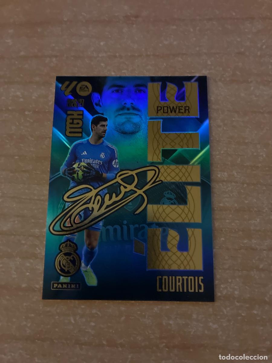 Cromos de f&uacute;tbol: 4 COURTOIS &Eacute;LITE POWER REAL MADRID MEGACRACKS 2026 2027