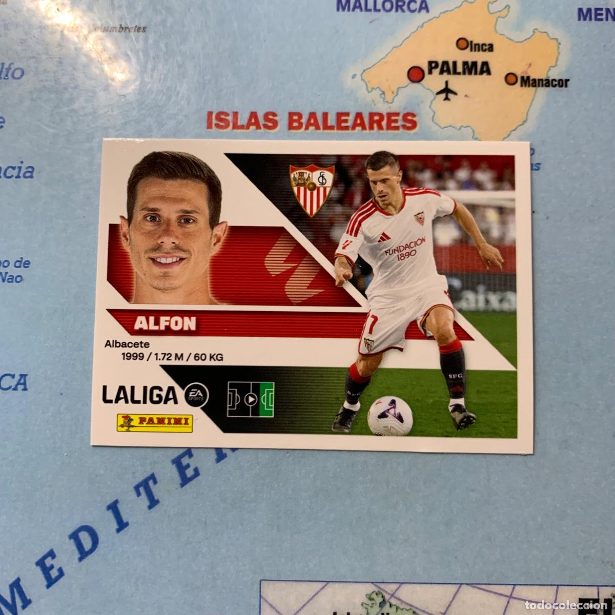 Cromos de f&uacute;tbol: Alfon coloca n&uacute;mero 16 Bis Del Sevilla cromo de la liga este 26-27 2026-2027