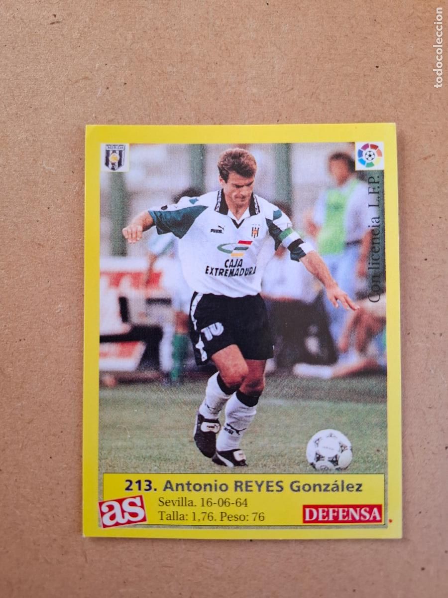 Cromos de f&uacute;tbol: LIGA 95 96 1995 1996 - AS - 213 REYES - M&Eacute;RIDA C.P. ( NUNCA PEGADO )