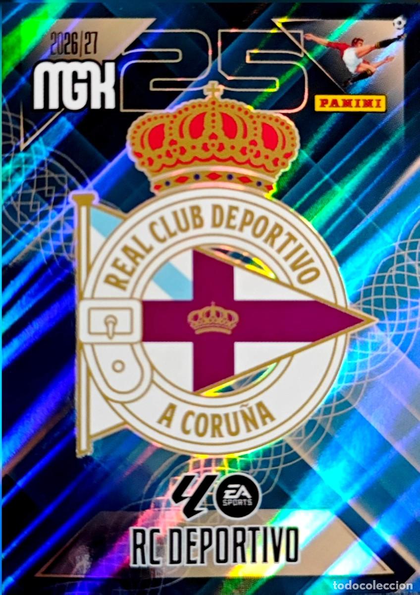 Cromos de f&uacute;tbol: 127 Escudo - Deportivo Coru&ntilde;a - PANINI Megacracks MGK 2026 2027 26 27