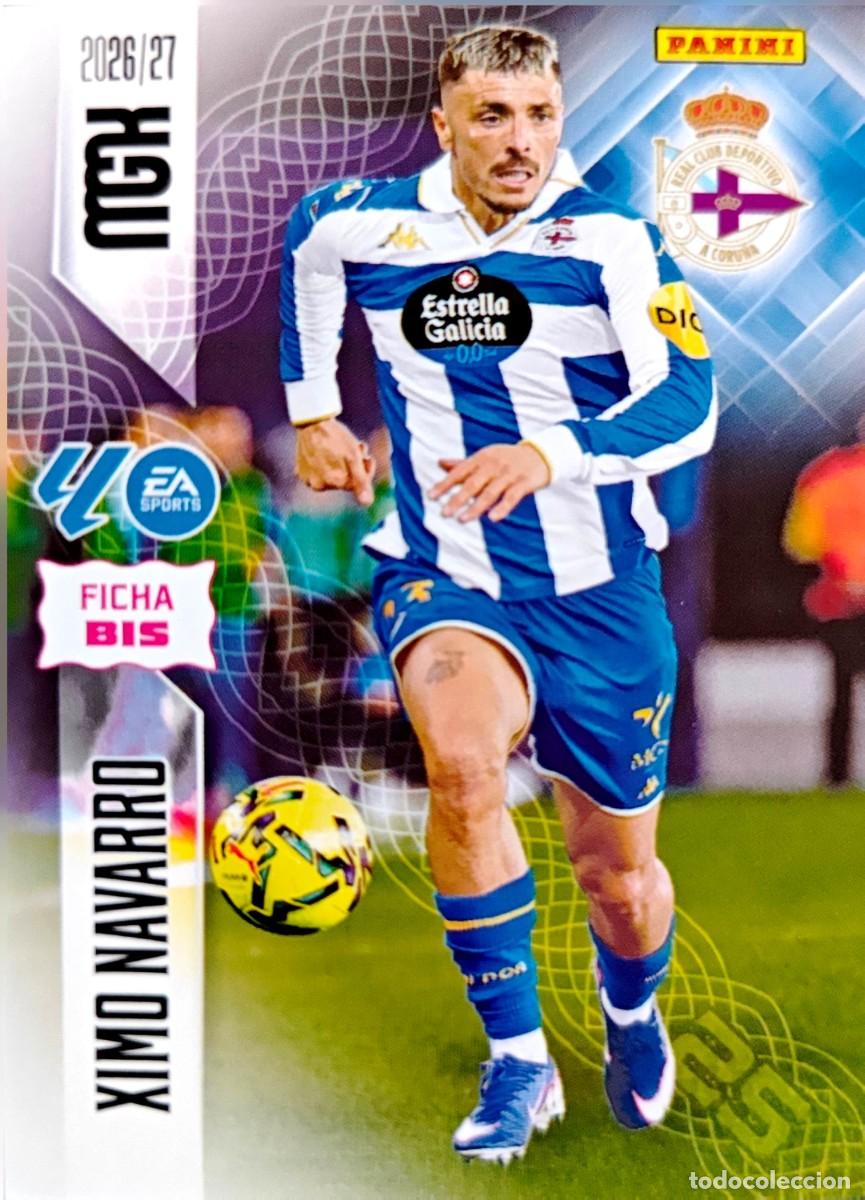 Cromos de f&uacute;tbol: 130 Bis Ximo Navarro - Deportivo Coru&ntilde;a - PANINI Megacracks MGK 2026 2027 26 27
