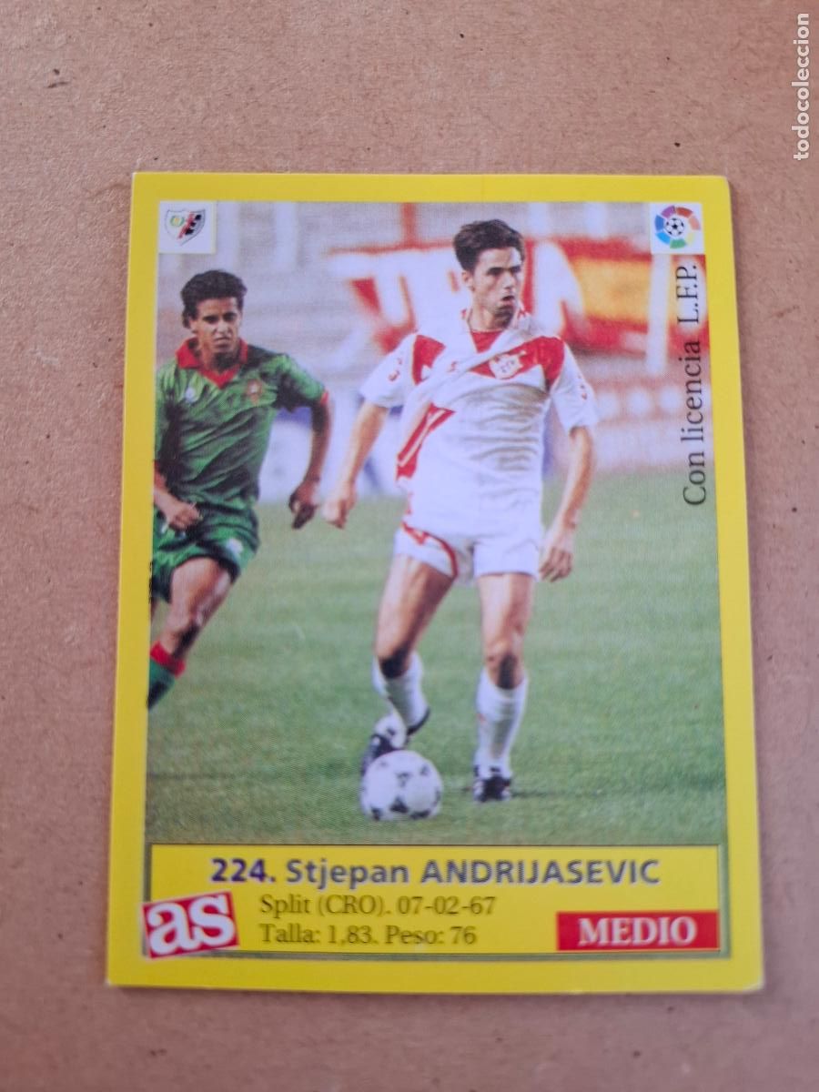 Cromos de f&uacute;tbol: LIGA 95 96 1995 1996 - AS - 221 EZEQUIEL CASTILLO - RAYO VALLECANO ( NUNCA PEGADO )