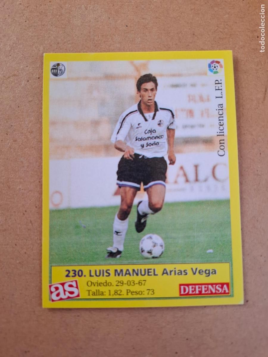 Football Stickers: LIGA 95 96 1995 1996 - AS - 230 LUIS MANUEL - U.D. SALAMANCA ( NUNCA PEGADO )