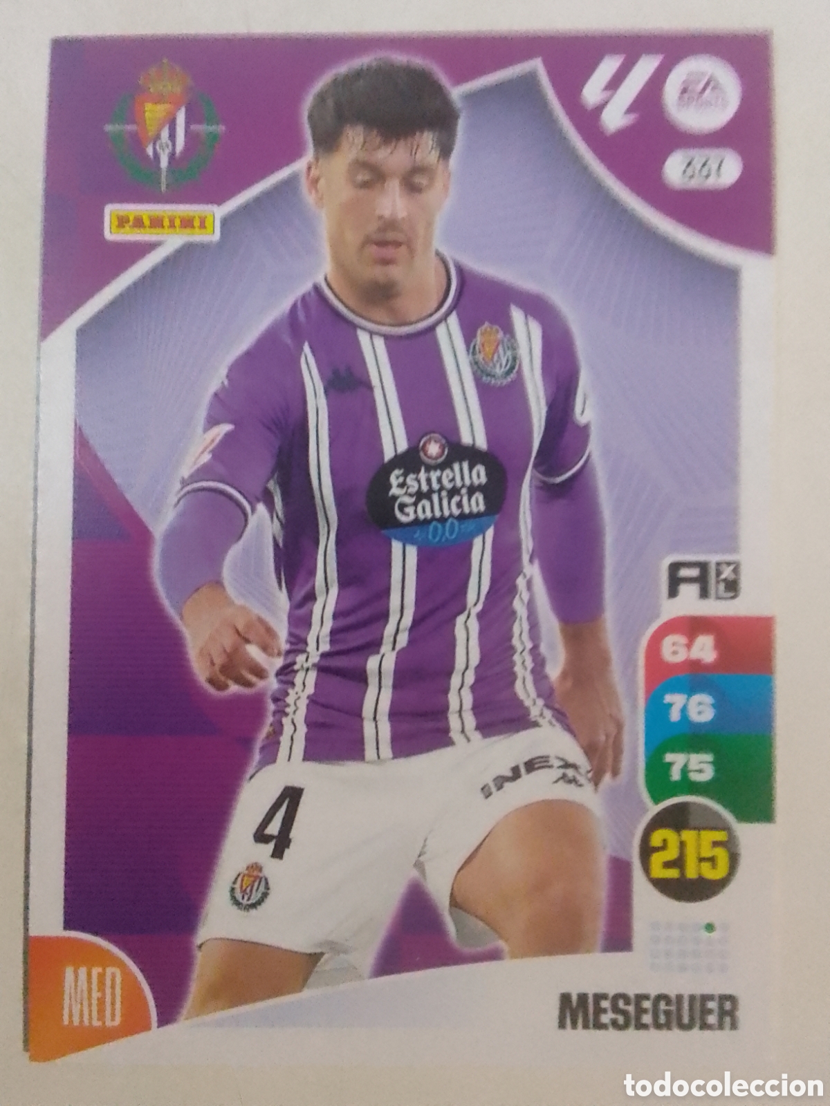 Football Stickers: Adrenalyn XL 2024-25 n&deg; 337 Meseguer &bull; Valladolid.
