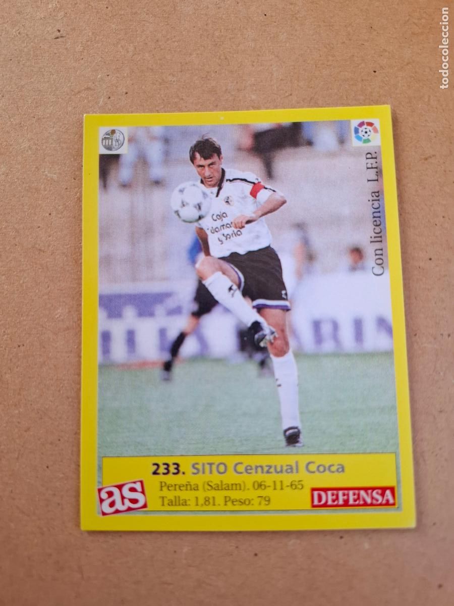 Football Stickers: LIGA 95 96 1995 1996 - AS - 233 SITO - U.D. SALAMANCA ( NUNCA PEGADO )