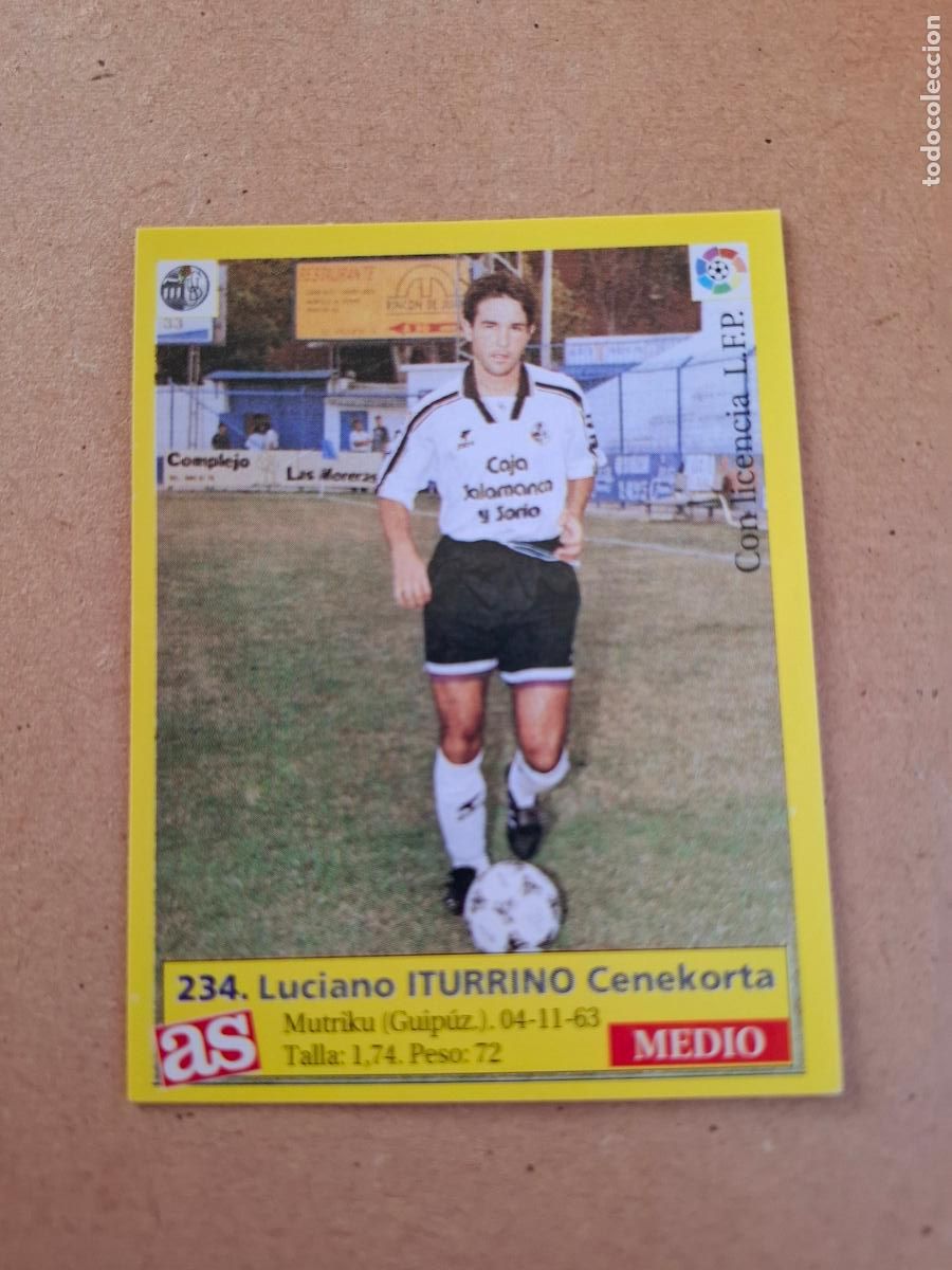 Figurine di Calcio: LIGA 95 96 1995 1996 - AS - 234 ITURRINO - U.D. SALAMANCA ( NUNCA PEGADO )
