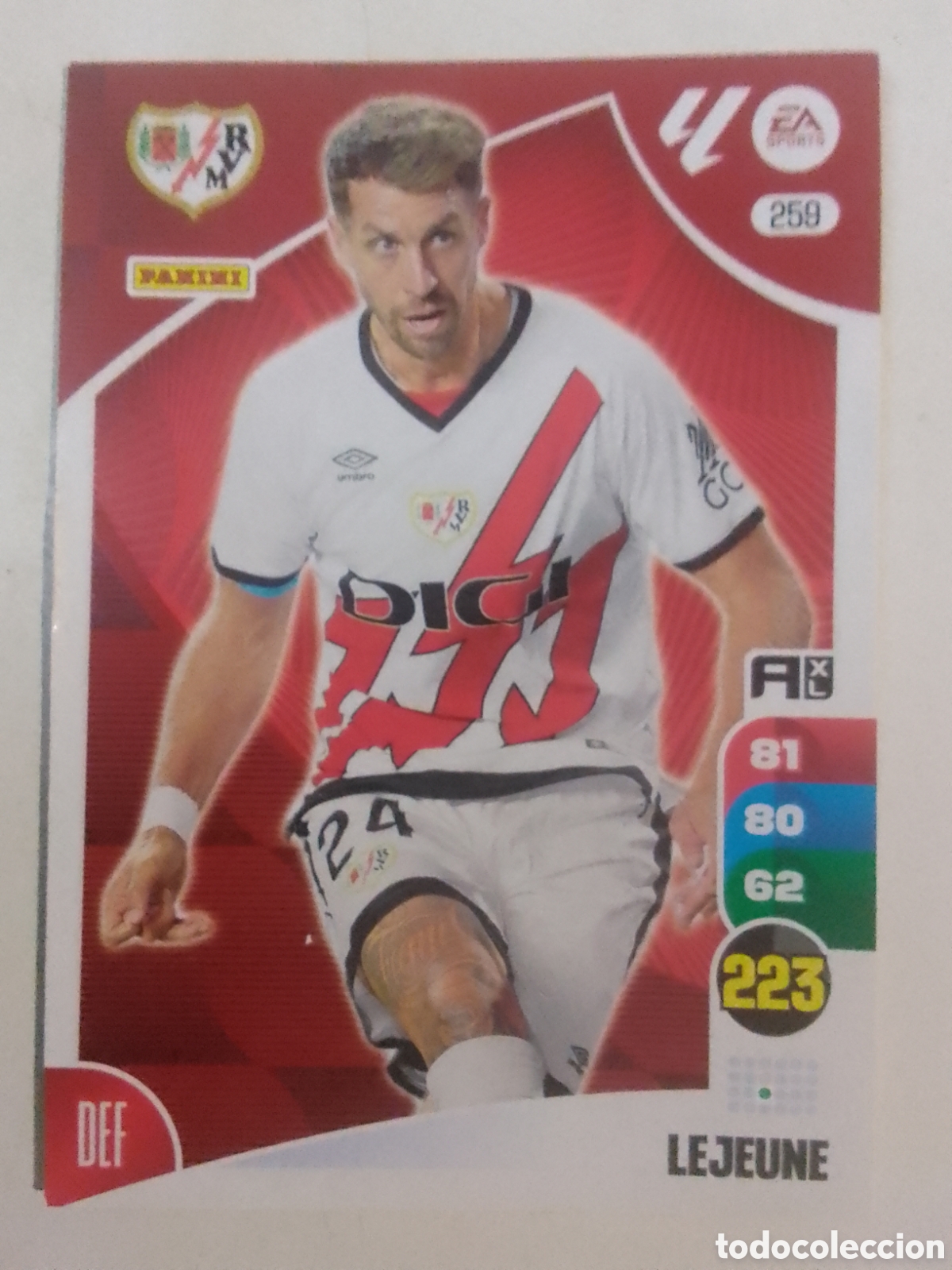 Figurine di Calcio: Adrenalyn XL 2024-25 n&deg; 259 Lejeune &bull; Rayo Vallecano.