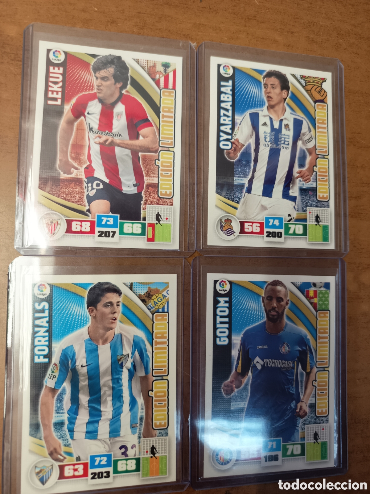 Football Stickers: 4 CROMOS FORNALS LEKUE OYARZABAL GOITOM ADRENALYN LIGA BBVA 2015 2016 EDICION LIMITADA