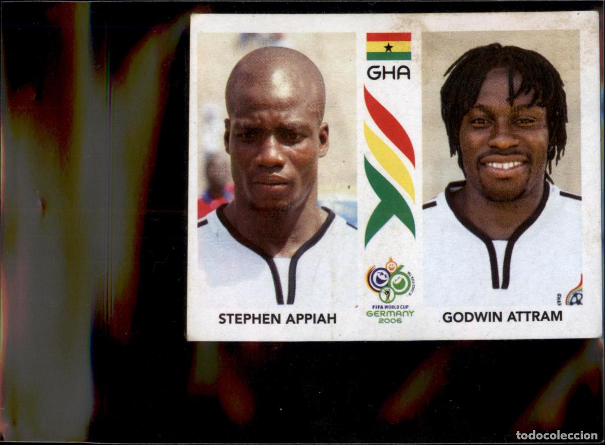 Cartes &agrave; collectionner de Football: Stephen Appiah Godwin Attram N&ordm; 316 Ghana Mundial Alemania 2006 Panini 06 Fifa World Cup Germany