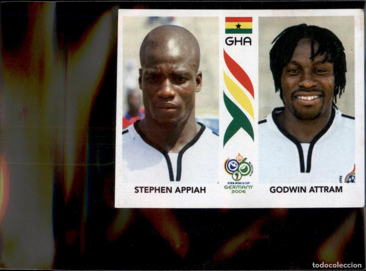 Cartes &agrave; collectionner de Football: Stephen Appiah Godwin Attram N&ordm; 316 Ghana Mundial Alemania 2006 Panini 06 Fifa World Cup Germany