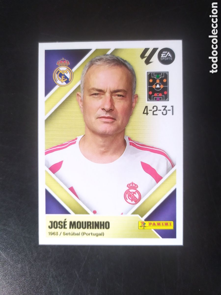 Cromos de f&uacute;tbol: Liga este 2026 2027 26 27 panini Mourinho n&deg; 2 Real Madrid