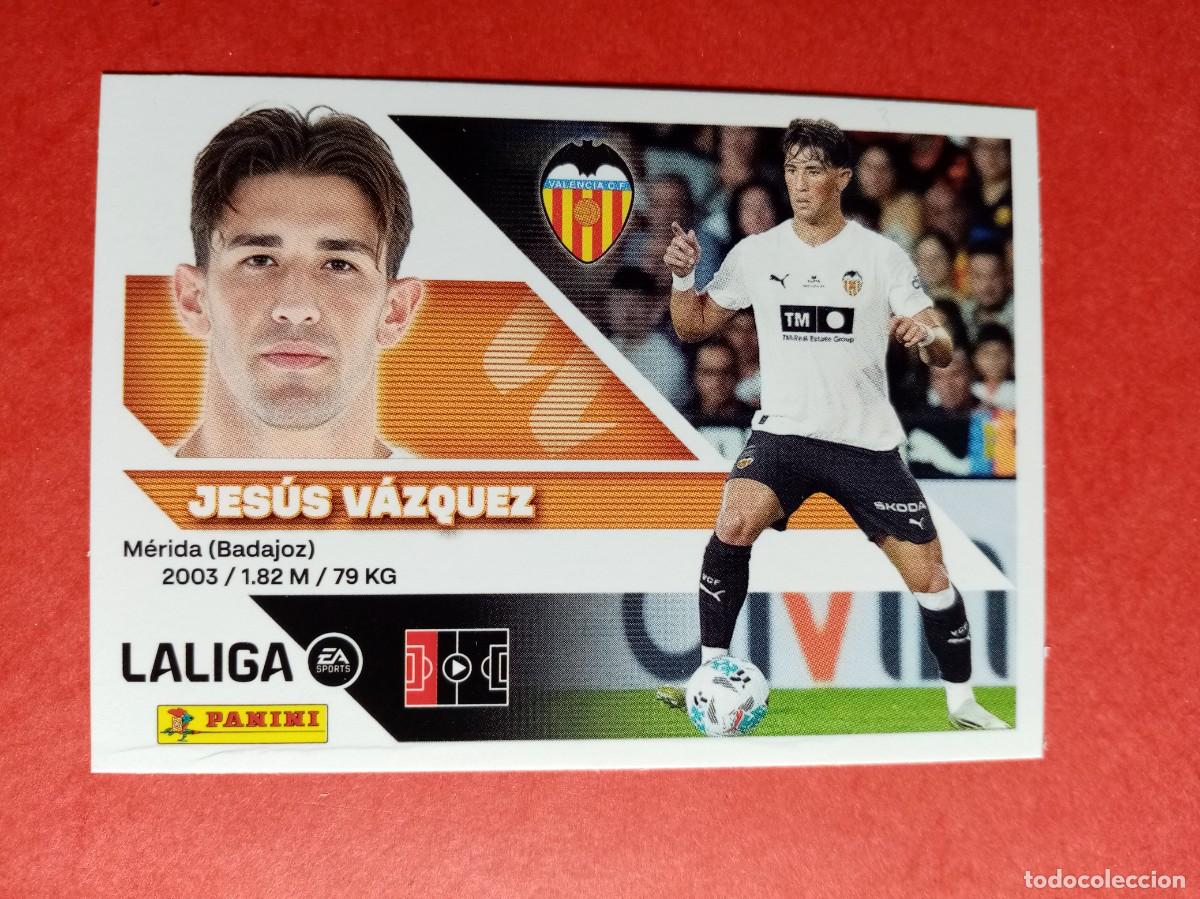 Cromos de f&uacute;tbol: N&ordm; 10 JESUS VAZQUEZ, VALENCIA CF, LIGA ESTE 2026 2027 26 27 PANINI
