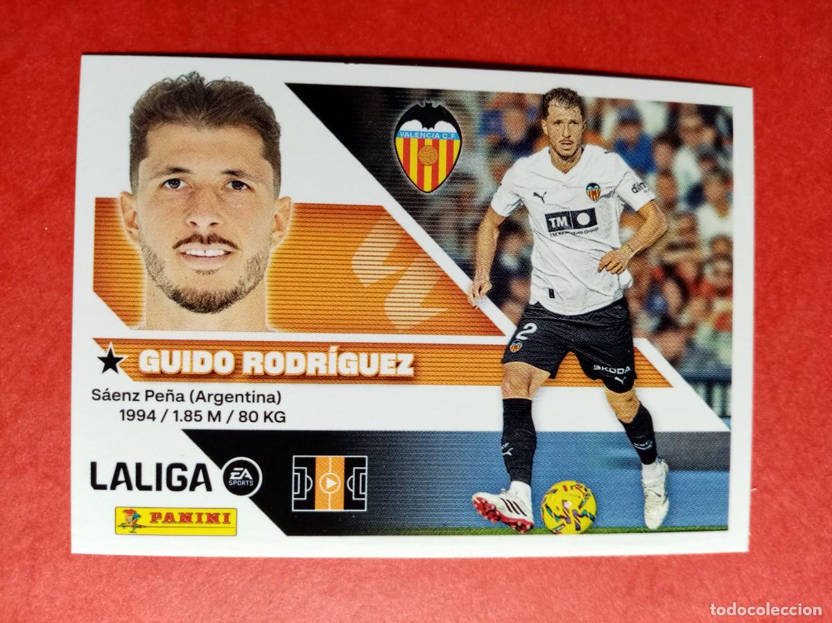 Cromos de f&uacute;tbol: N&ordm; 12 GUIDO RODRIGUEZ, VALENCIA CF, LIGA ESTE 2026 2027 26 27 PANINI