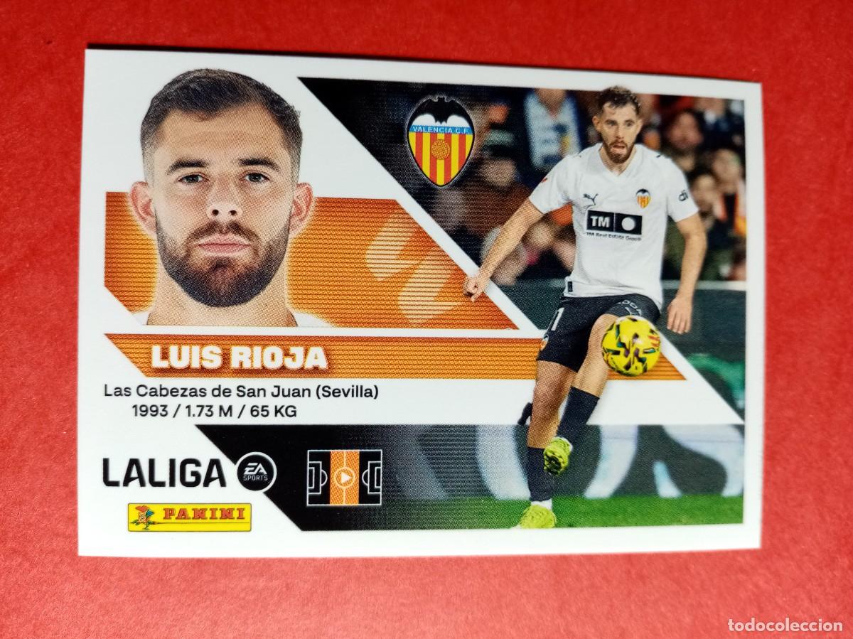 Cromos de f&uacute;tbol: N&ordm; 14 LUIS RIOJA, VALENCIA CF, LIGA ESTE 2026 2027 26 27 PANINI