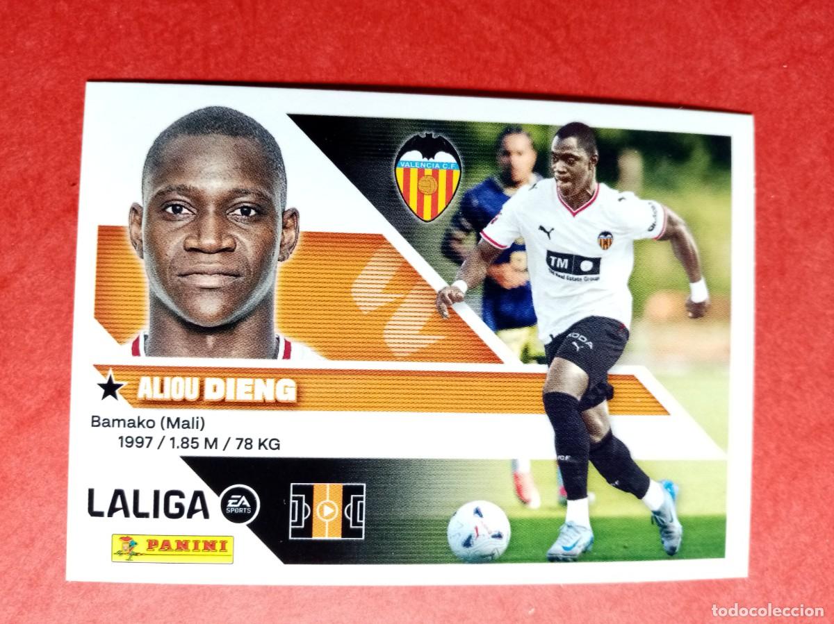 Cromos de f&uacute;tbol: N&ordm; 16 BIS 16BIS ALIOU DIENG, COLOCA, VALENCIA CF, LIGA ESTE 2026 2027 26 27 PANINI