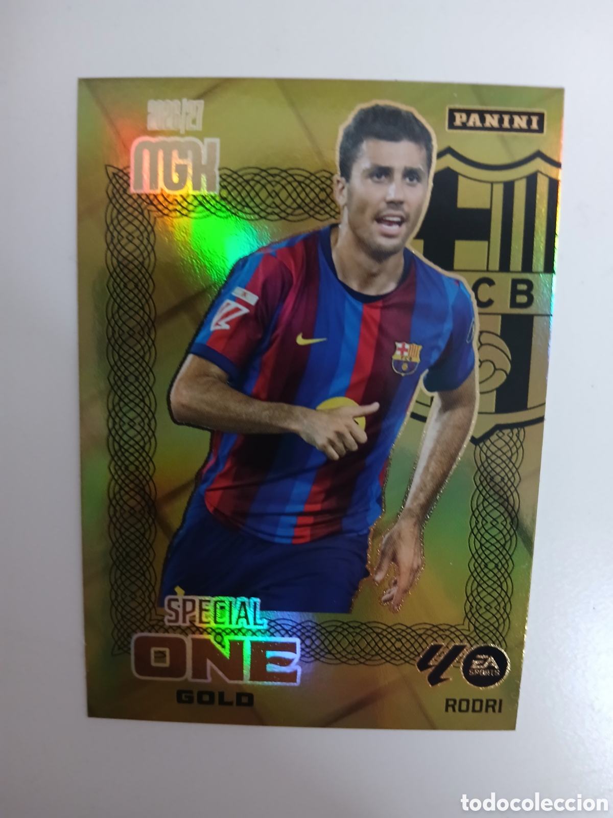 Cromos de f&uacute;tbol: MEGACRACKS 2026 SPECIAL ONE GOLD RODRI