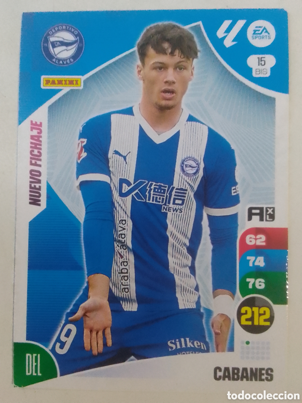Cromos de f&uacute;tbol: Adrenalyn XL 2024-25 n&deg; 15 BIS Cabanes &bull; Alav&eacute;s.