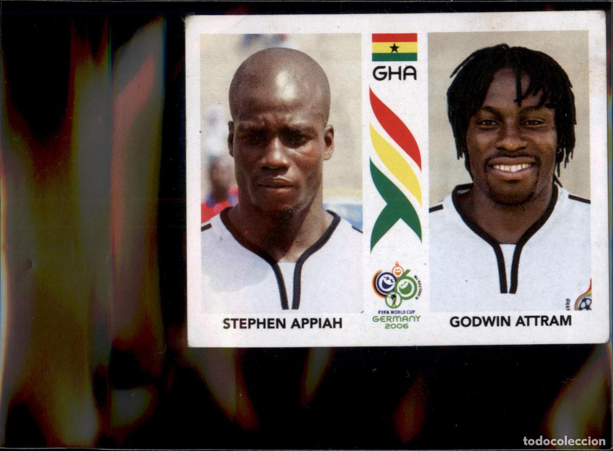 Cromos de f&uacute;tbol: Stephen Appiah Godwin Attram N&ordm; 316 Ghana Mundial Alemania 2006 Panini 06 Fifa World Cup Germany
