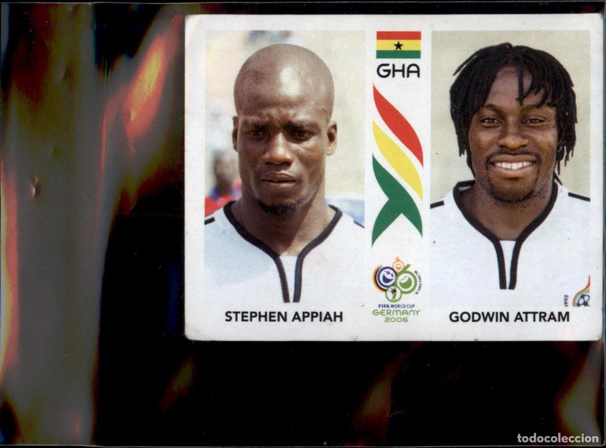 Cromos de f&uacute;tbol: Stephen Appiah Godwin Attram N&ordm; 316 Ghana Mundial Alemania 2006 Panini 06 Fifa World Cup Germany