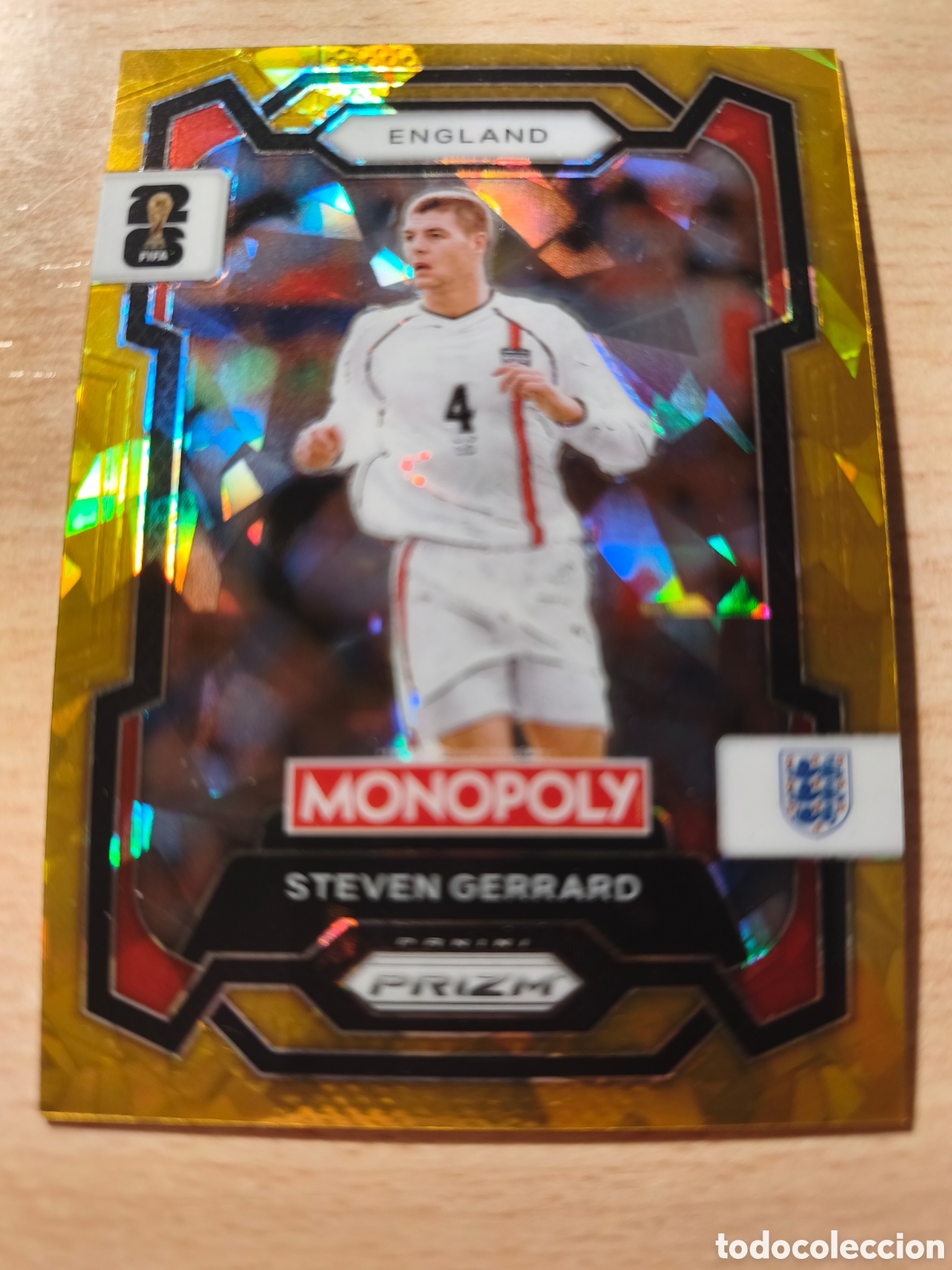 Cromos de f&uacute;tbol: 23 STEVEN GERRARD INGLATERRA ENGLAND CRACKED ICE MONOPOLY PRIZM FIFA WORLD CUP 2026 MUNDIAL PANINI 2
