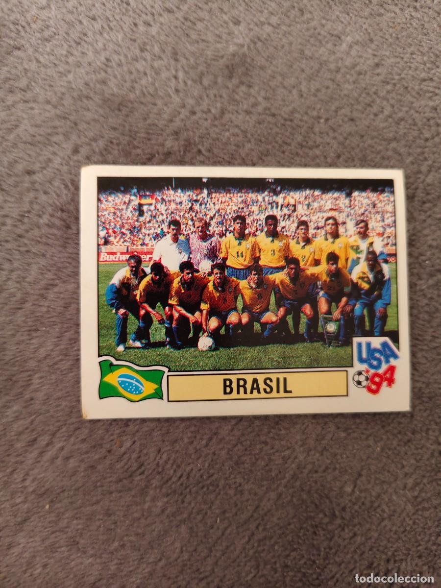 Cromos de f&uacute;tbol: 105 USA 94 MUNDIAL 1994 PANINI TEAM PLANTILLA - BRASIL -- WORLD CUP CROMO ABC
