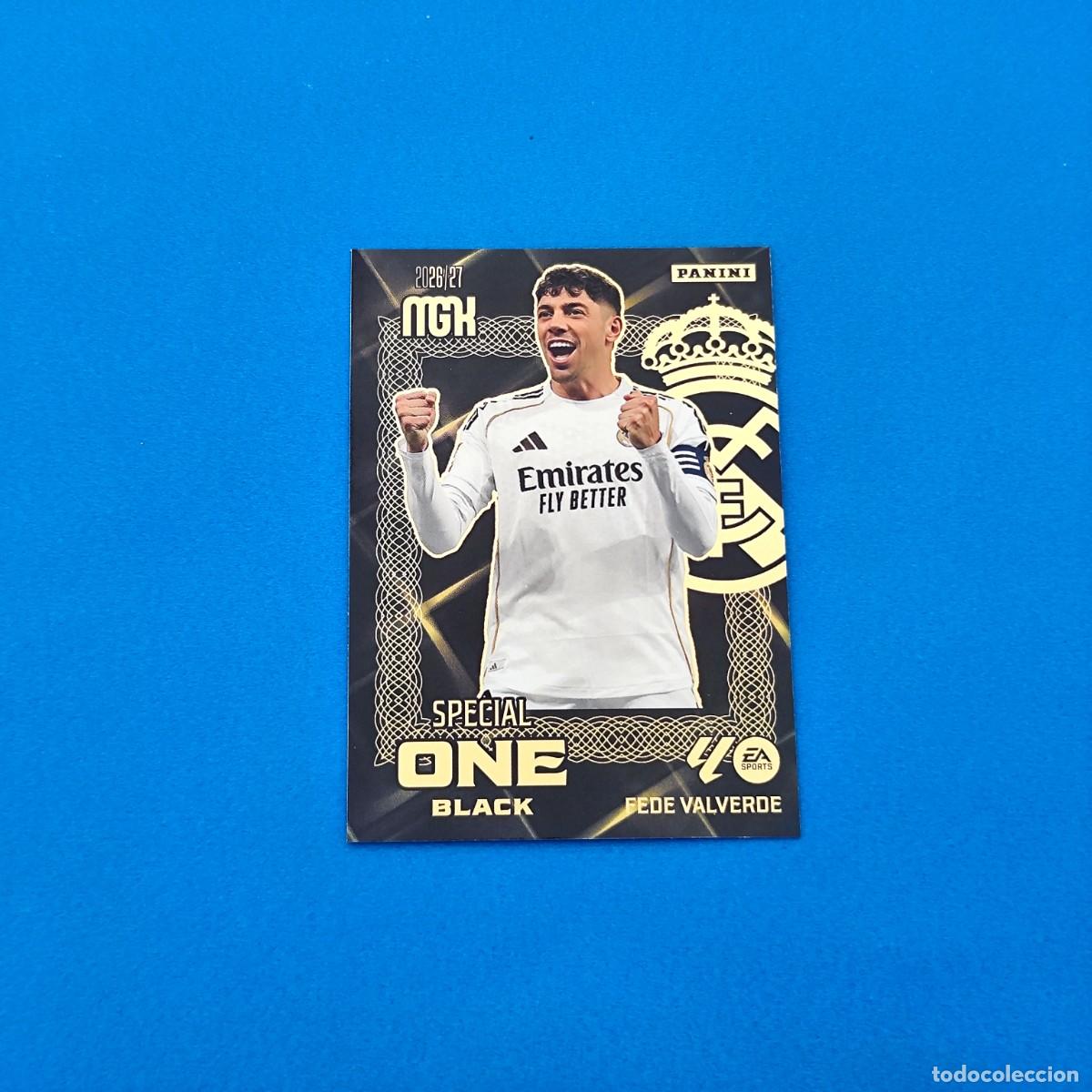 Cromos de f&uacute;tbol: Megacracks 2026 2027 / 26 27 Special One Black Fede Valverde Real Madrid