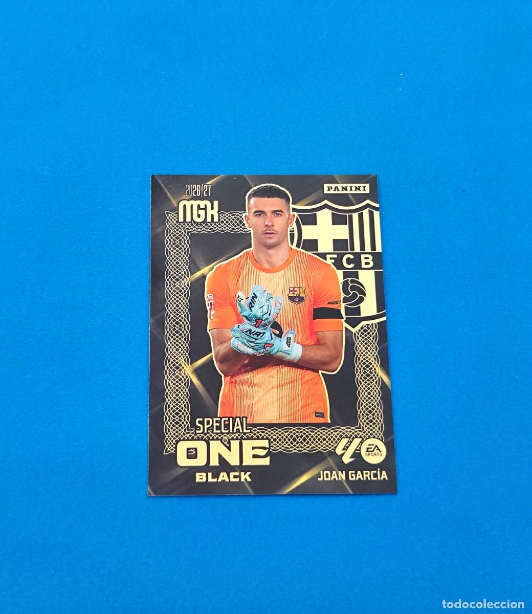 Cromos de f&uacute;tbol: Megacracks 2026 2027 / 26 27 Special One Black Joan Garc&iacute;a Barcelona