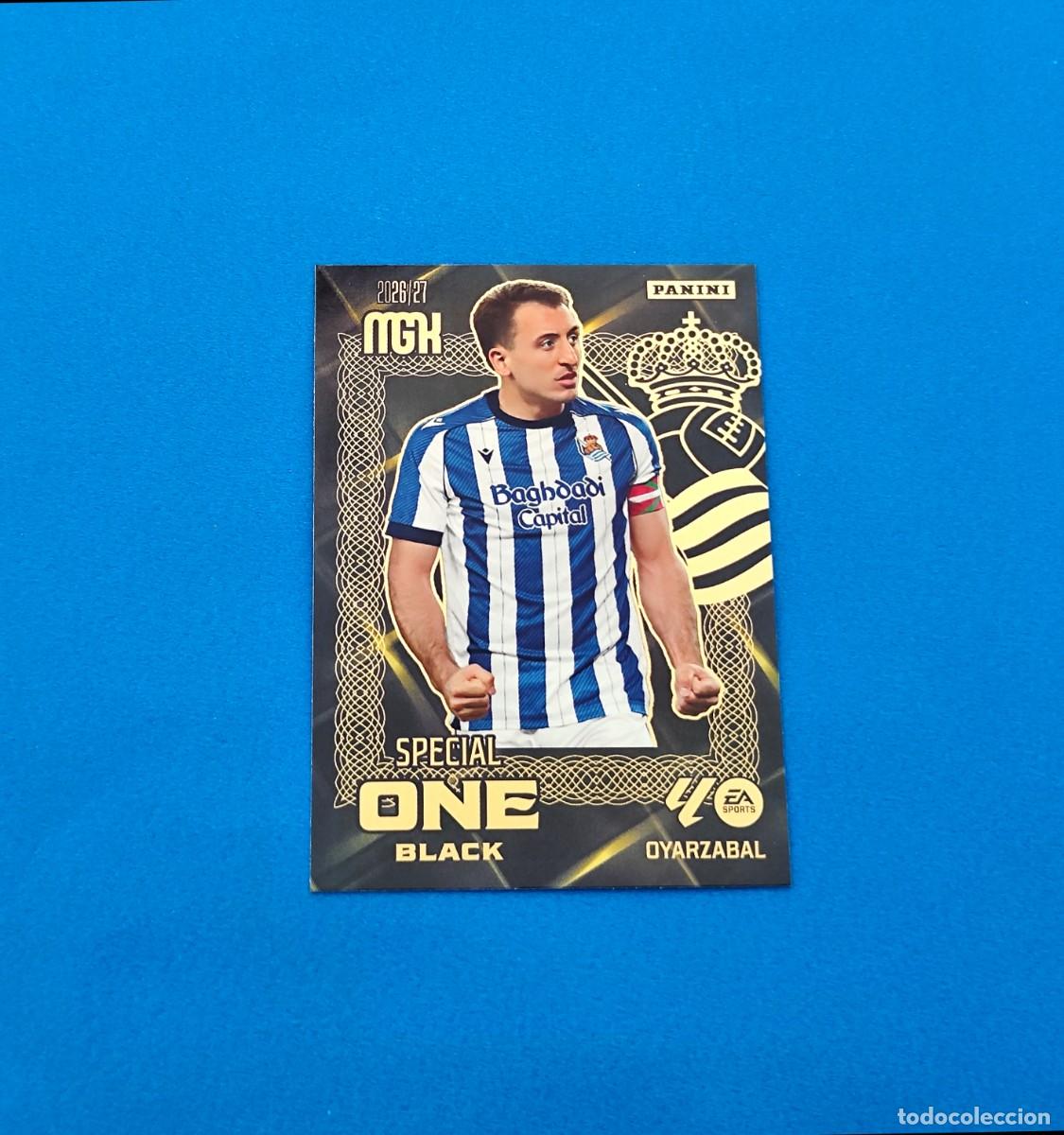 Cromos de f&uacute;tbol: Megacracks 2026 2027 / 26 27 Special One Black Oyarzabal Real Sociedad