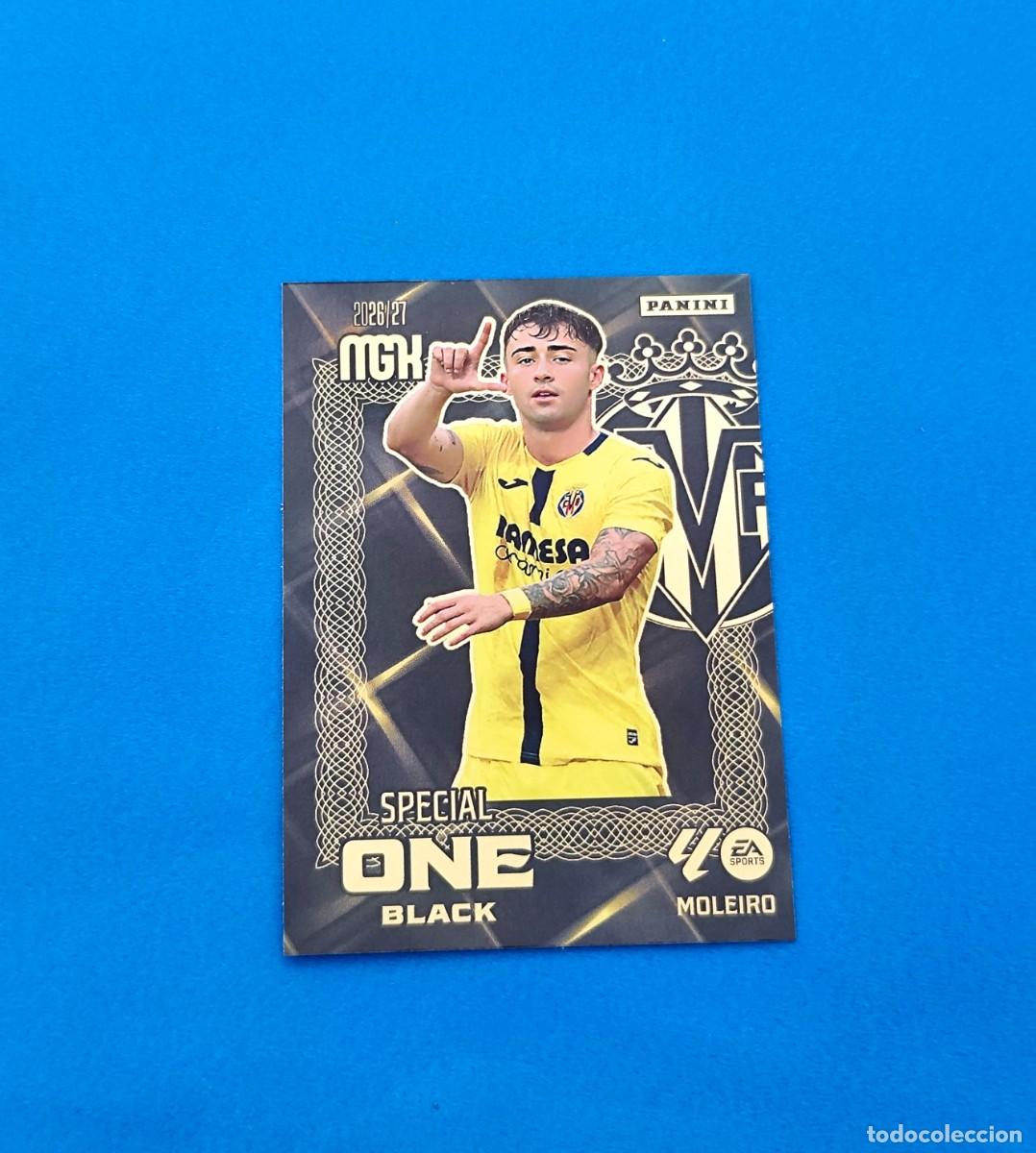 Cromos de f&uacute;tbol: Megacracks 2026 2027 / 26 27 Special One Black Moleiro Villarreal