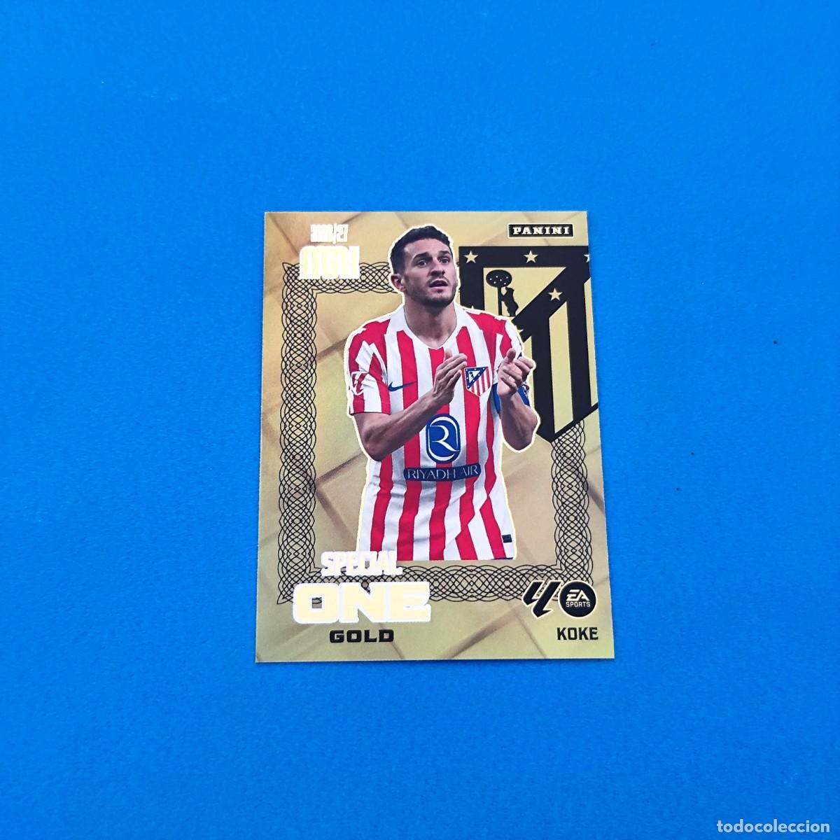 Cromos de f&uacute;tbol: Megacracks 2026 2027 / 26 27 Special One Gold Koke Atl&eacute;tico de Madrid