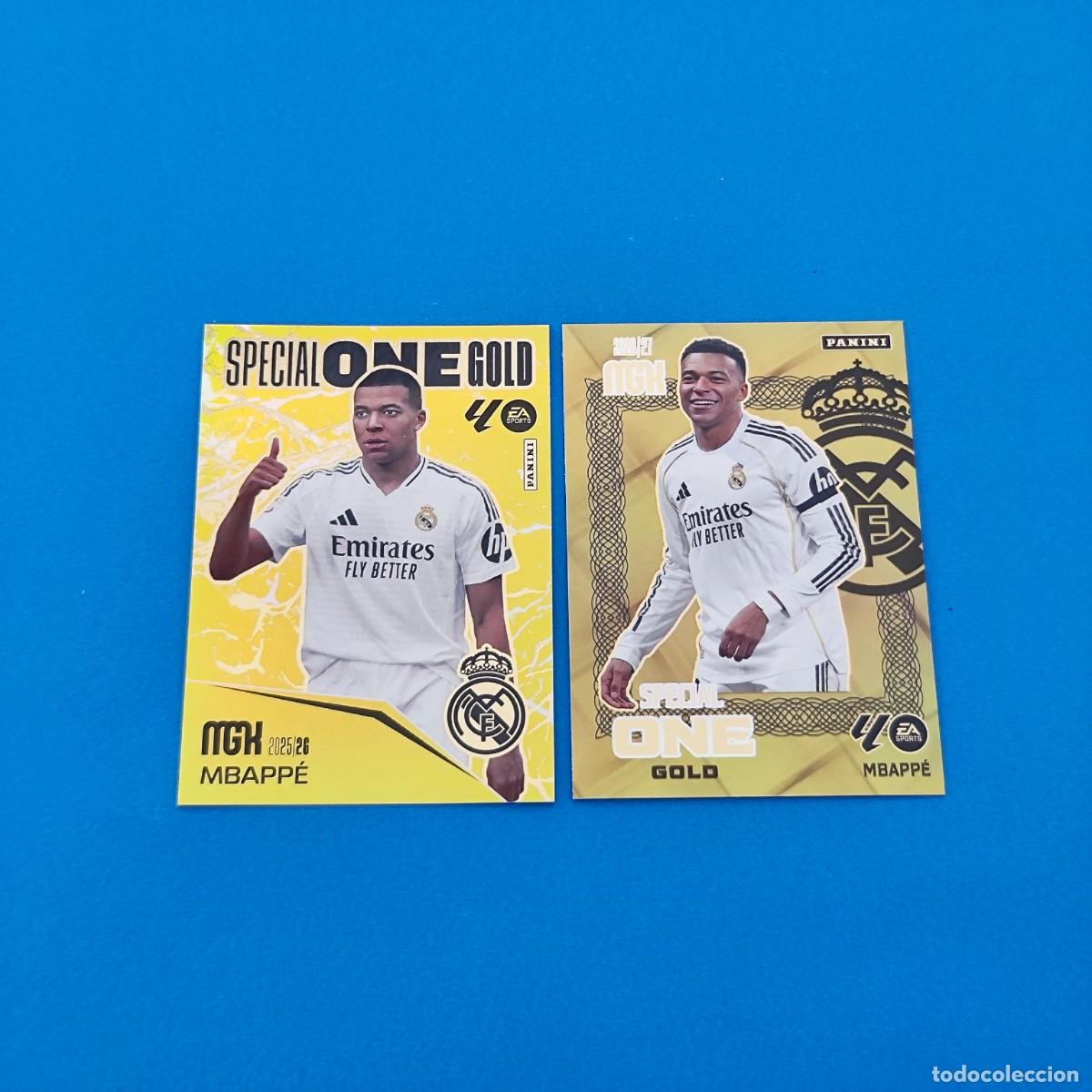 Cromos de f&uacute;tbol: Megacracks 2025 2026 / 25 26 - 2026 2027 / 26 27 Mbappe Special One Gold Real Madrid