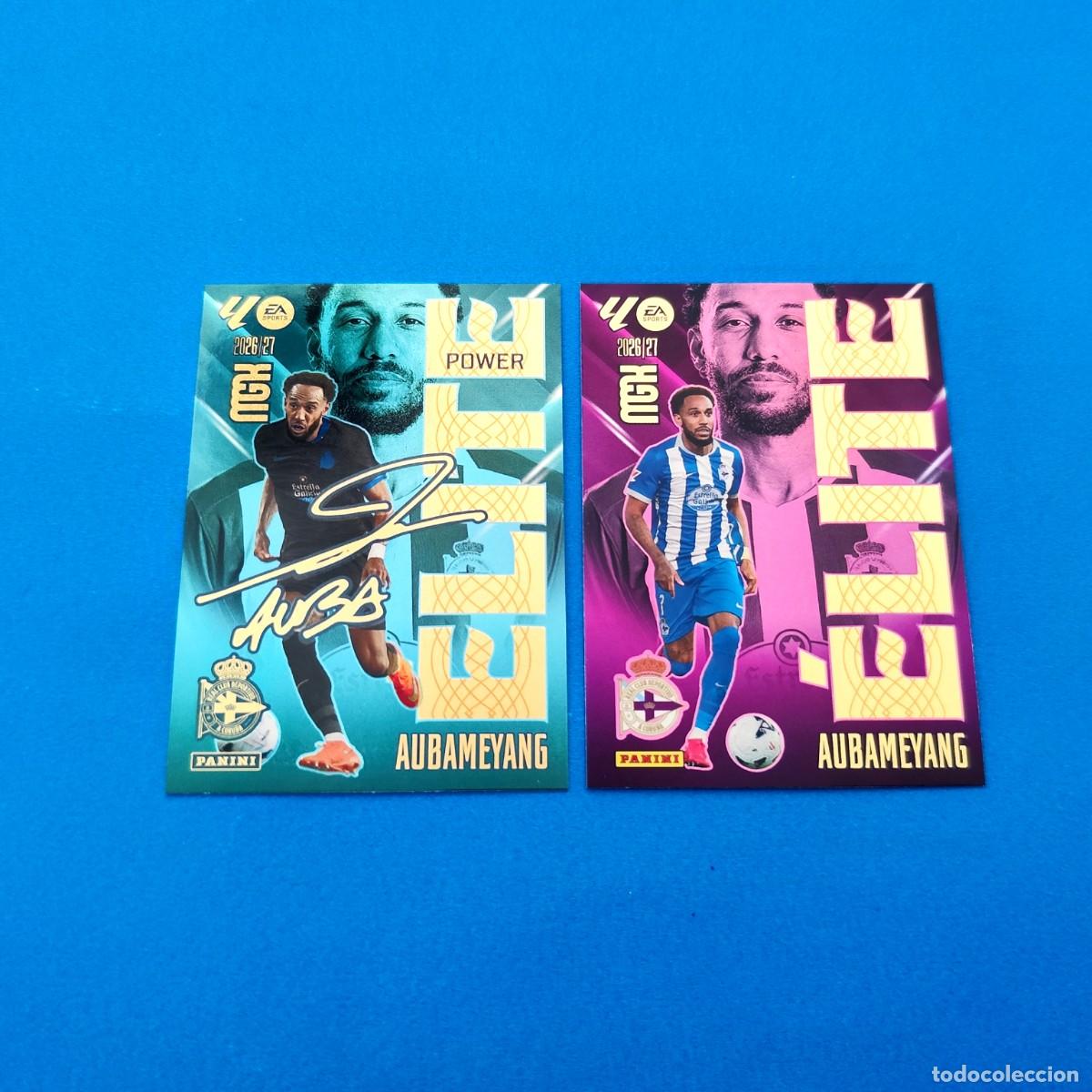 Cromos de f&uacute;tbol: Megacracks 2026 2027 / 26 27 Aubameyang &Eacute;lite - &Eacute;lite Power Deportivo