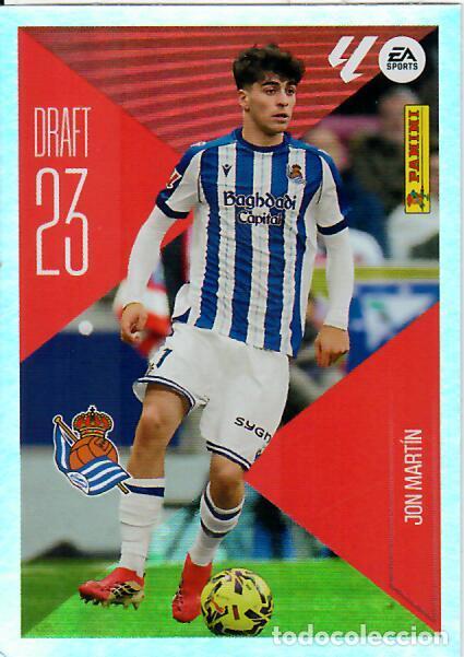 Cromos de f&uacute;tbol: CROMO PANINI LIGA ESTE 26 27 - DRAFT 23 N&ordm; 13 - JON MART&Iacute;N - REAL SOCIEDAD