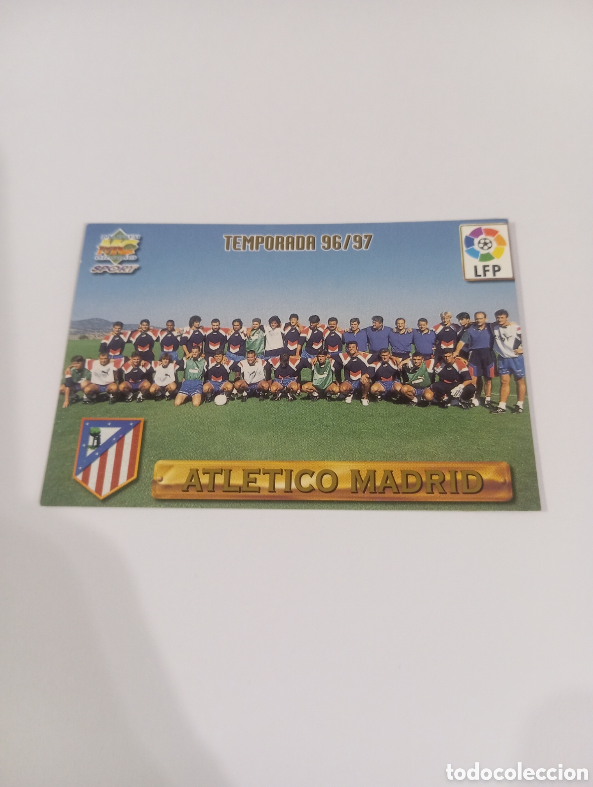 Cromos de f&uacute;tbol: Plantilla Atl&eacute;tico de Madrid 96 97 MUNDICROMO FICHAS LIGA 1996 1997