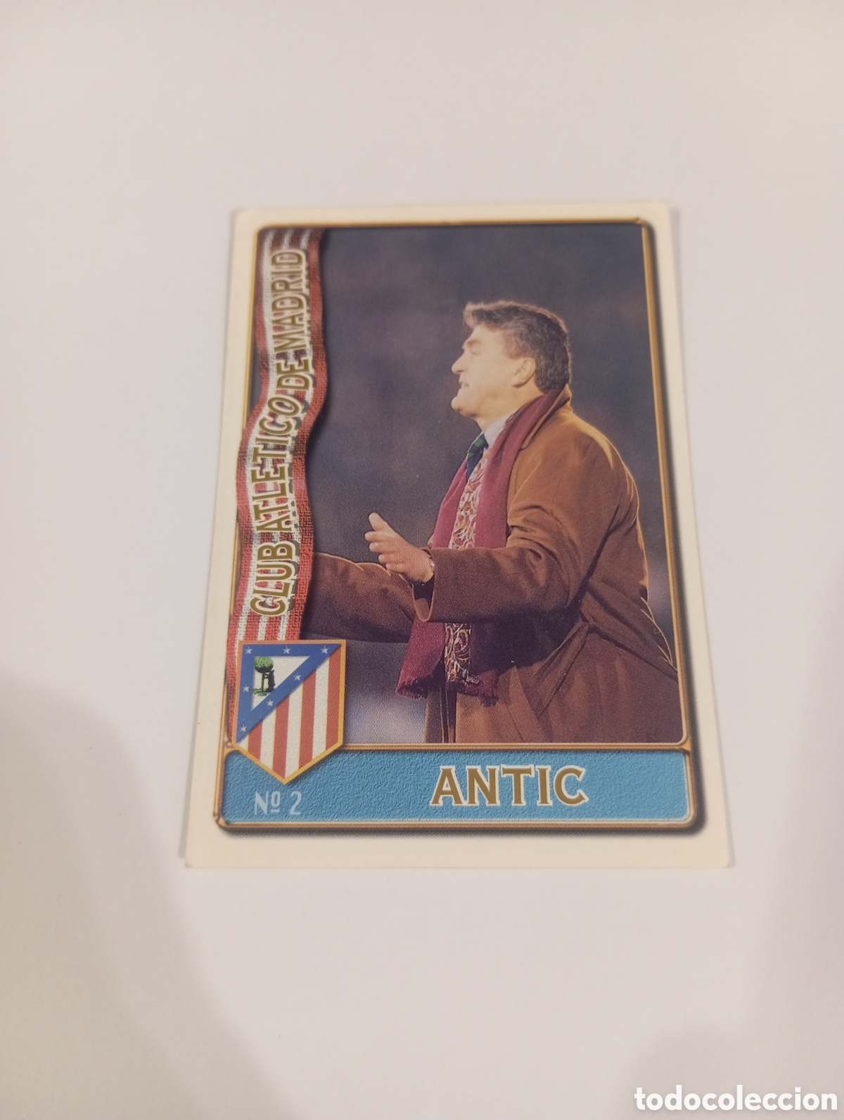 Cromos de f&uacute;tbol: 2 ANTIC Atl&eacute;tico de Madrid 96 97 MUNDICROMO FICHAS LIGA 1996 1997