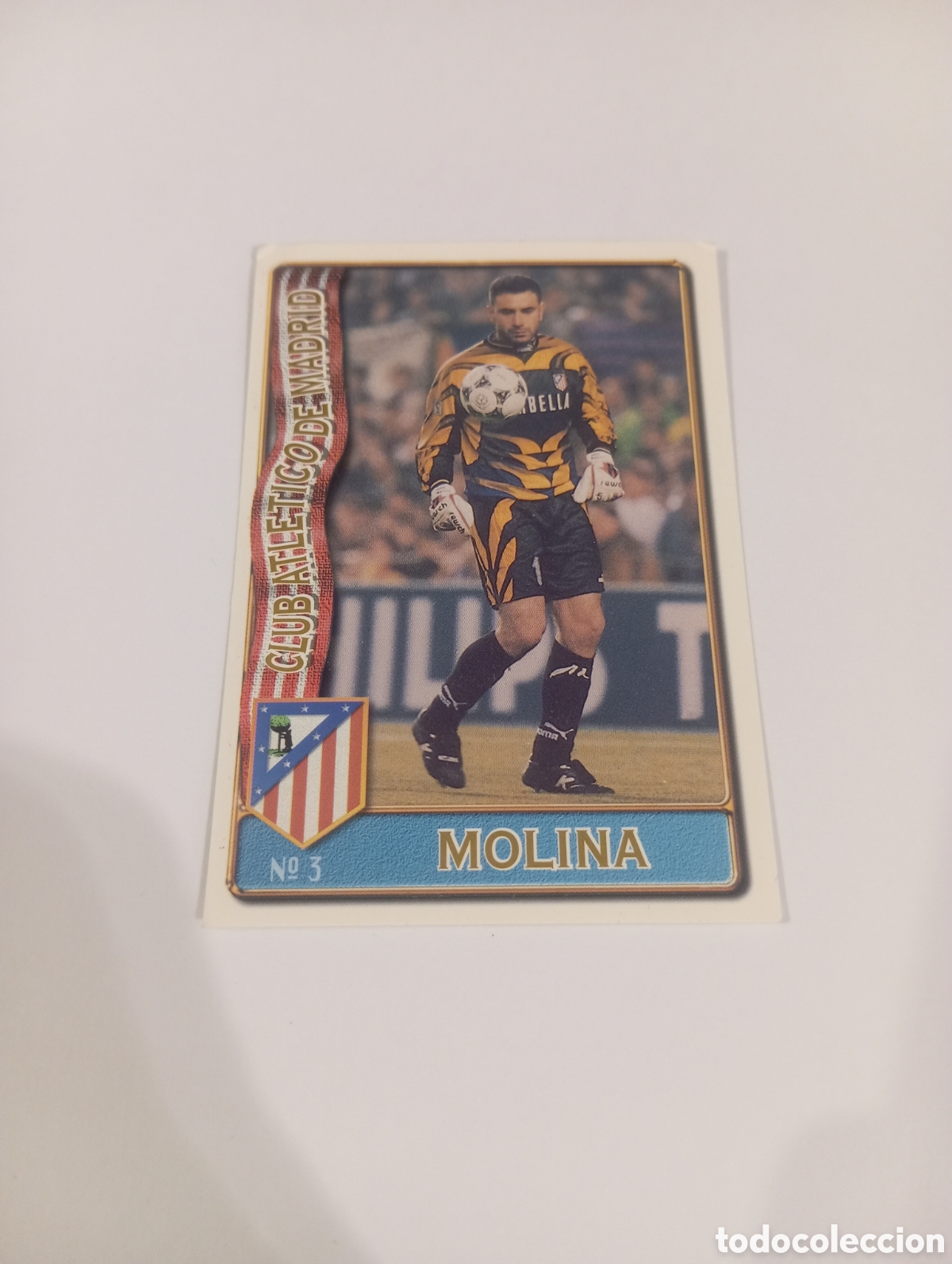 Cromos de f&uacute;tbol: 5 MOLINA Atl&eacute;tico de Madrid 96 97 MUNDICROMO FICHAS LIGA 1996 1997