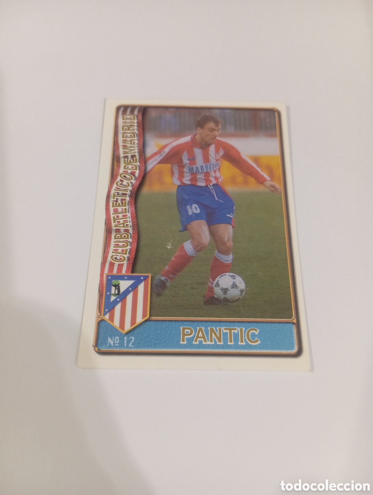 Cromos de f&uacute;tbol: 12 PANTIC Atl&eacute;tico de Madrid 96 97 MUNDICROMO FICHAS LIGA 1996 1997