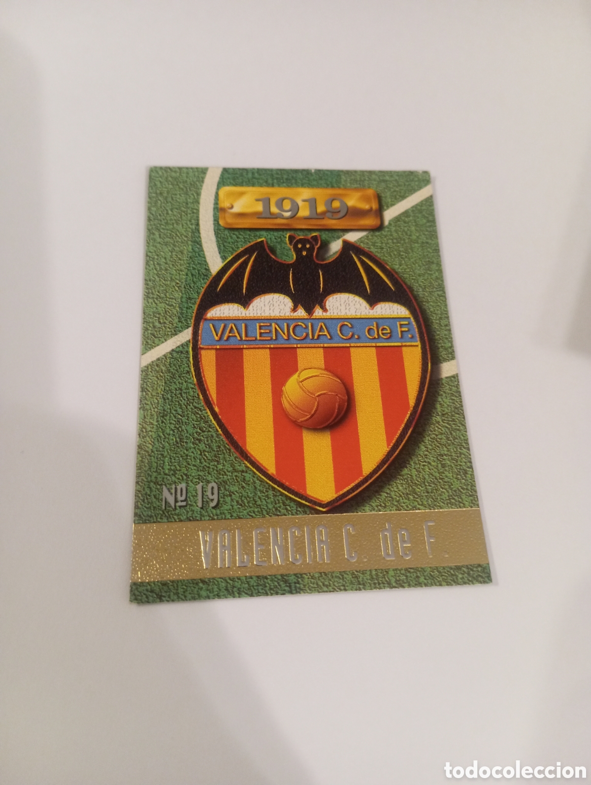 Cromos de f&uacute;tbol: ESCUDO Valencia 96 97 MUNDICROMO FICHAS LIGA 1996 1997