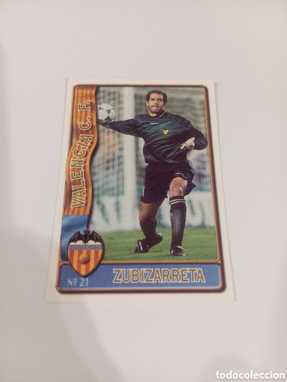 Cromos de f&uacute;tbol: 21 ZUBIZARRETA Valencia 96 97 MUNDICROMO FICHAS LIGA 1996 1997