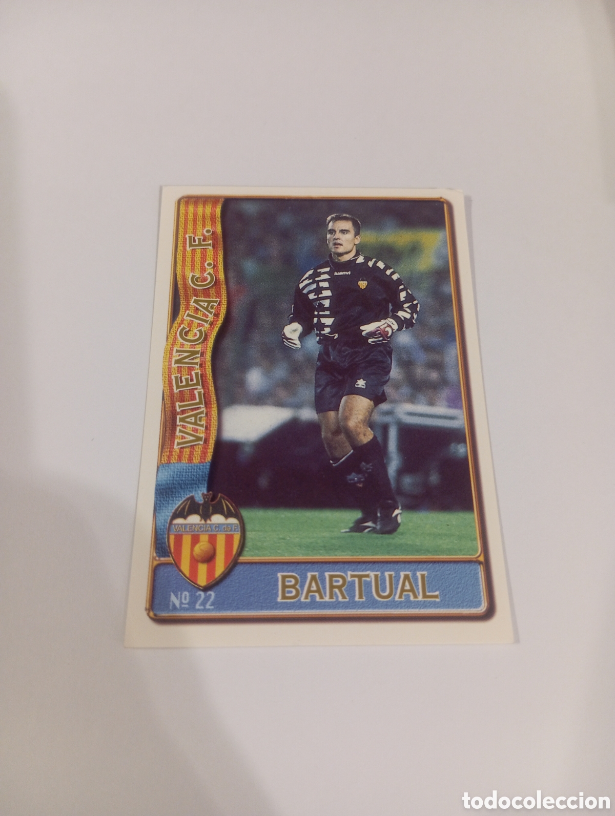 Cromos de f&uacute;tbol: 22 BARTUAL Valencia 96 97 MUNDICROMO FICHAS LIGA 1996 1997