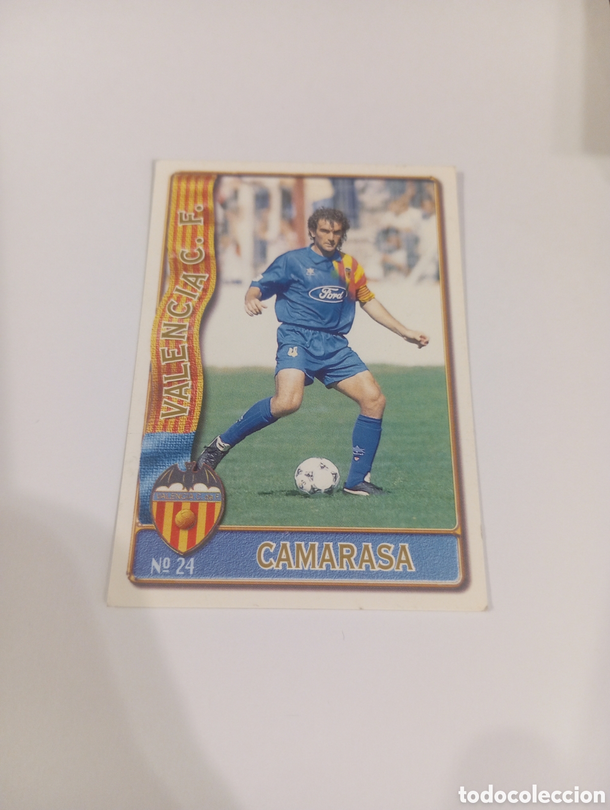 Cromos de f&uacute;tbol: 24 CAMARASA Valencia 96 97 MUNDICROMO FICHAS LIGA 1996 1997