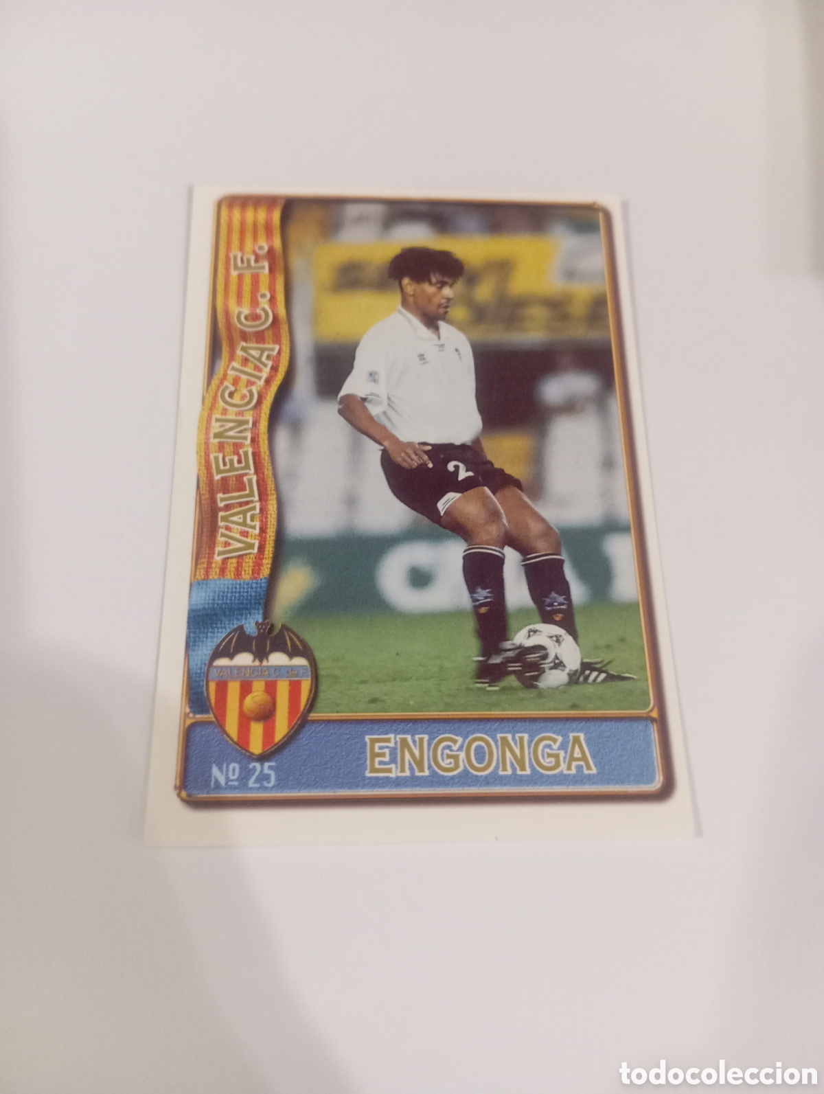 Cromos de f&uacute;tbol: 25 ENGONGA Valencia 96 97 MUNDICROMO FICHAS LIGA 1996 1997