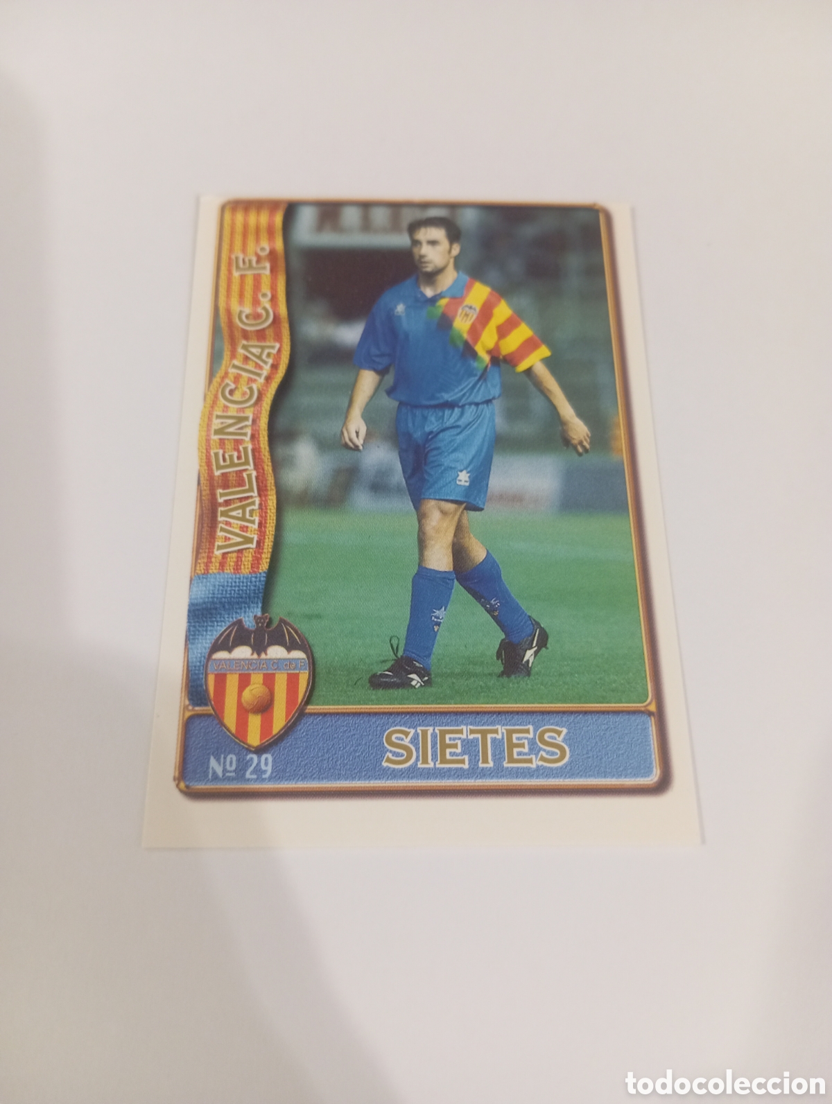 Cromos de f&uacute;tbol: 29 SIETES Valencia 96 97 MUNDICROMO FICHAS LIGA 1996 1997