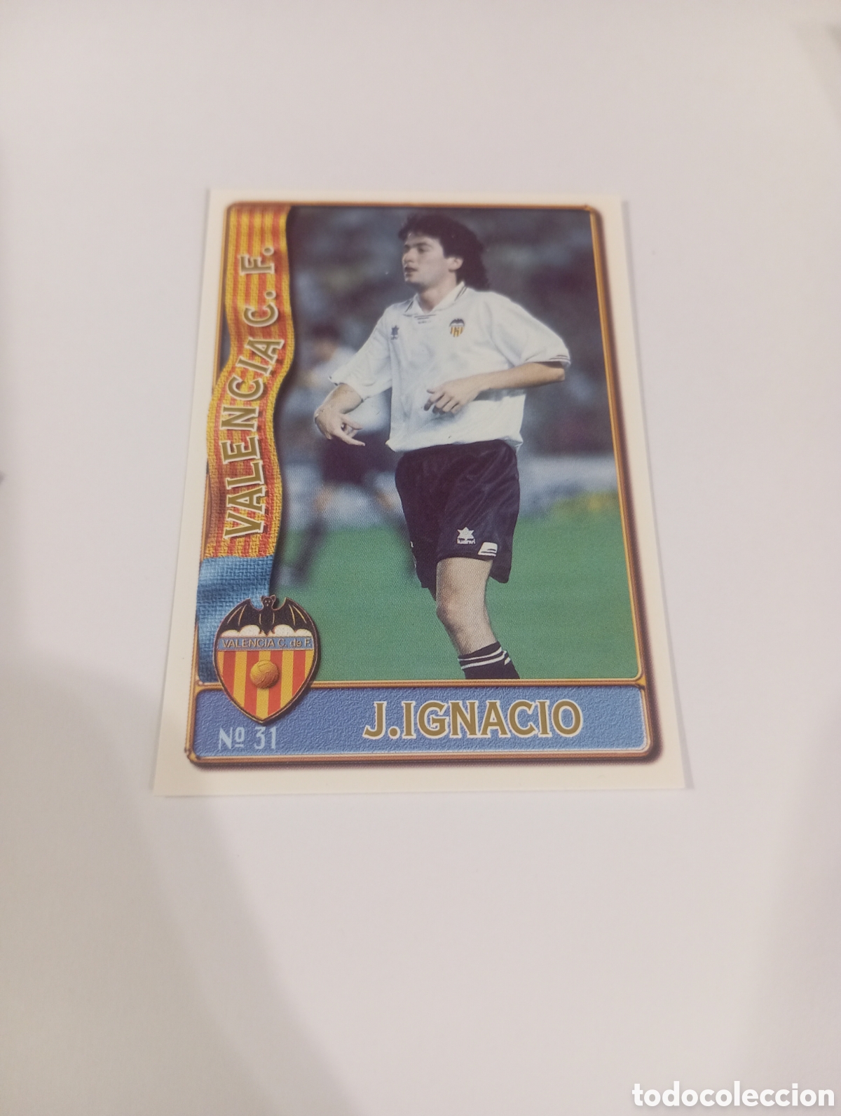 Cromos de f&uacute;tbol: 31 IGNACIO Valencia 96 97 MUNDICROMO FICHAS LIGA 1996 1997