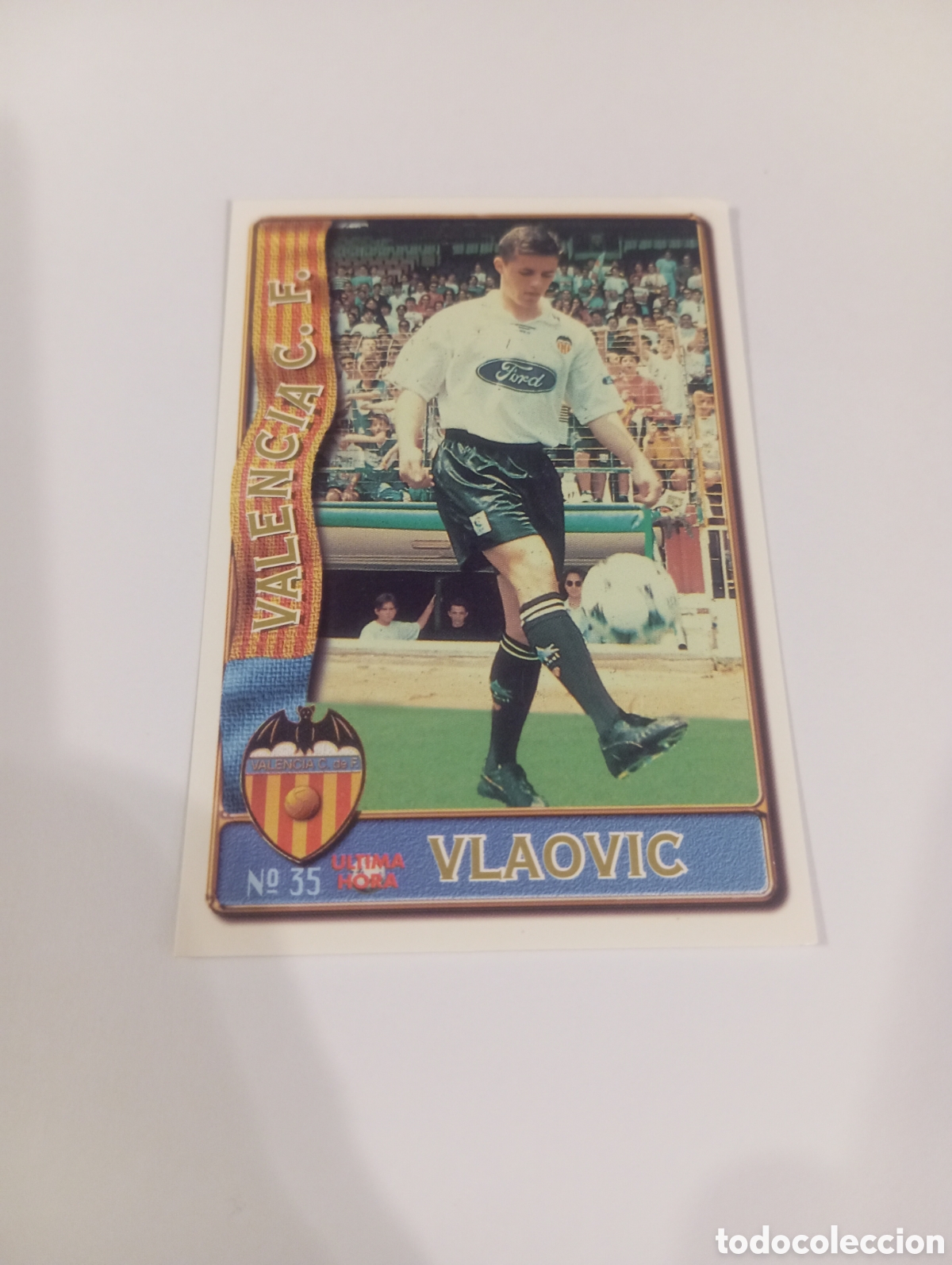 Cromos de f&uacute;tbol: 35 VLAOVIC UH Valencia 96 97 MUNDICROMO FICHAS LIGA 1996 1997