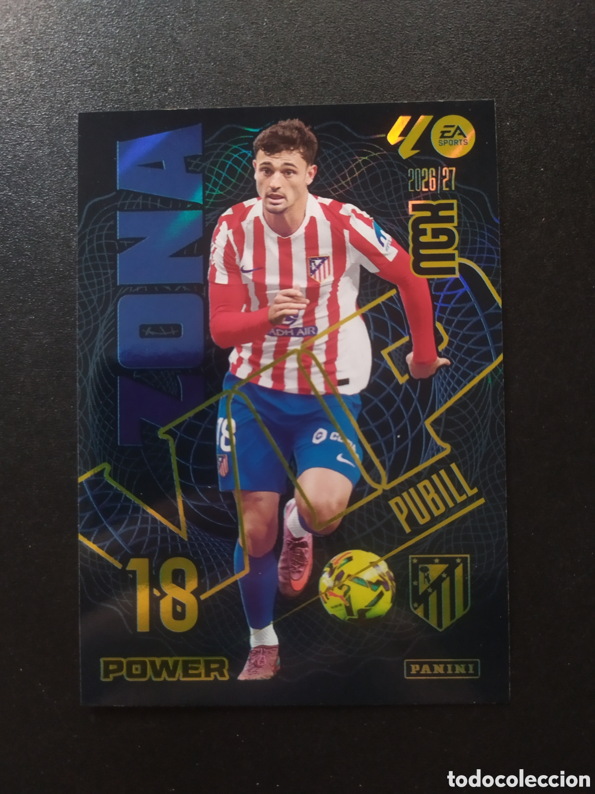 Cromos de f&uacute;tbol: Megacracks 2026 2027 26 27 panini Pubill zona vip power n&deg; 404P 404 P Atl&eacute;tico Madrid