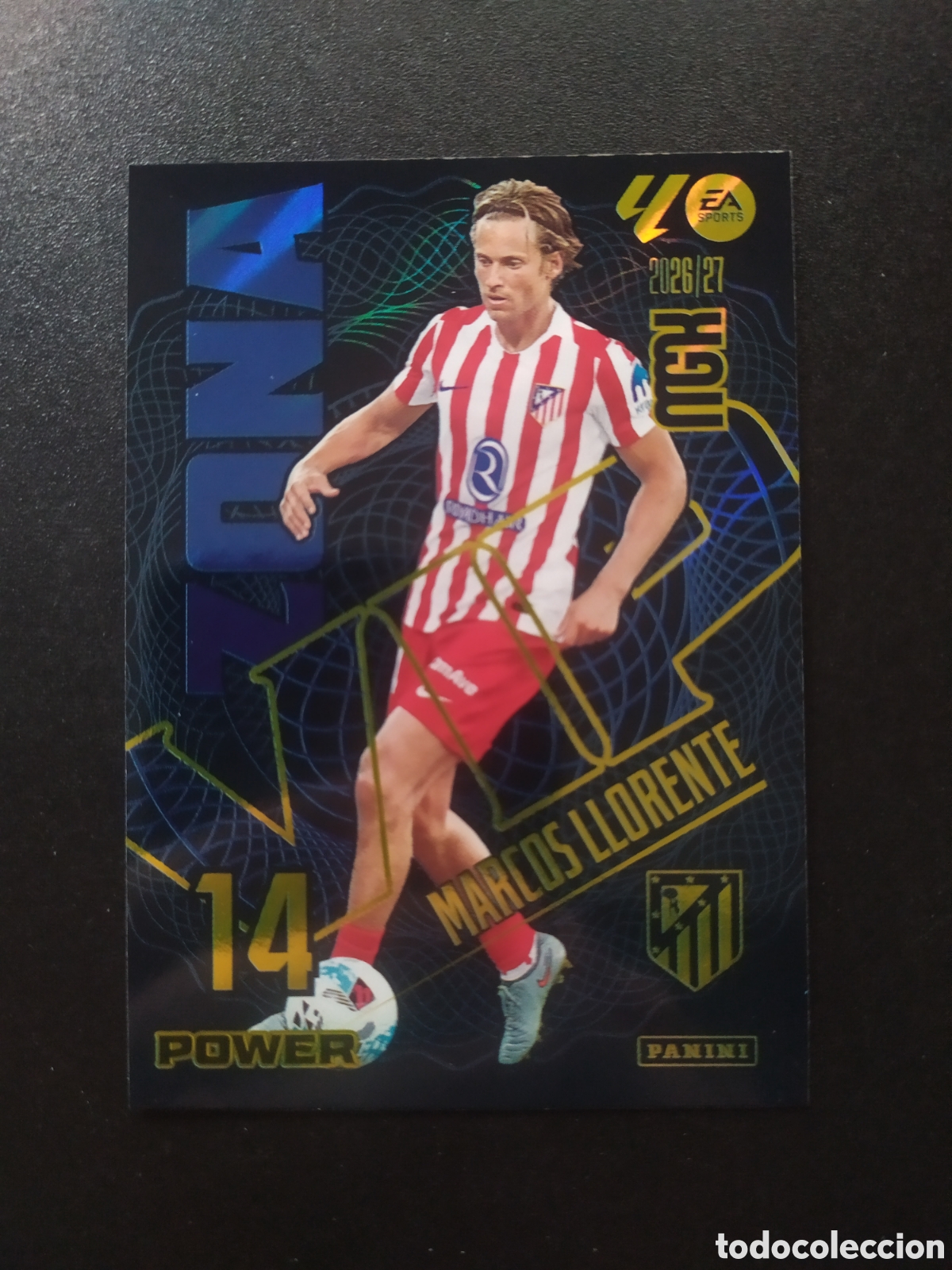 Cromos de f&uacute;tbol: Megacracks 2026 2027 26 27 panini Marcos Llorente zona vip power n&deg; 401P 401 P Atl&eacute;tico Madrid