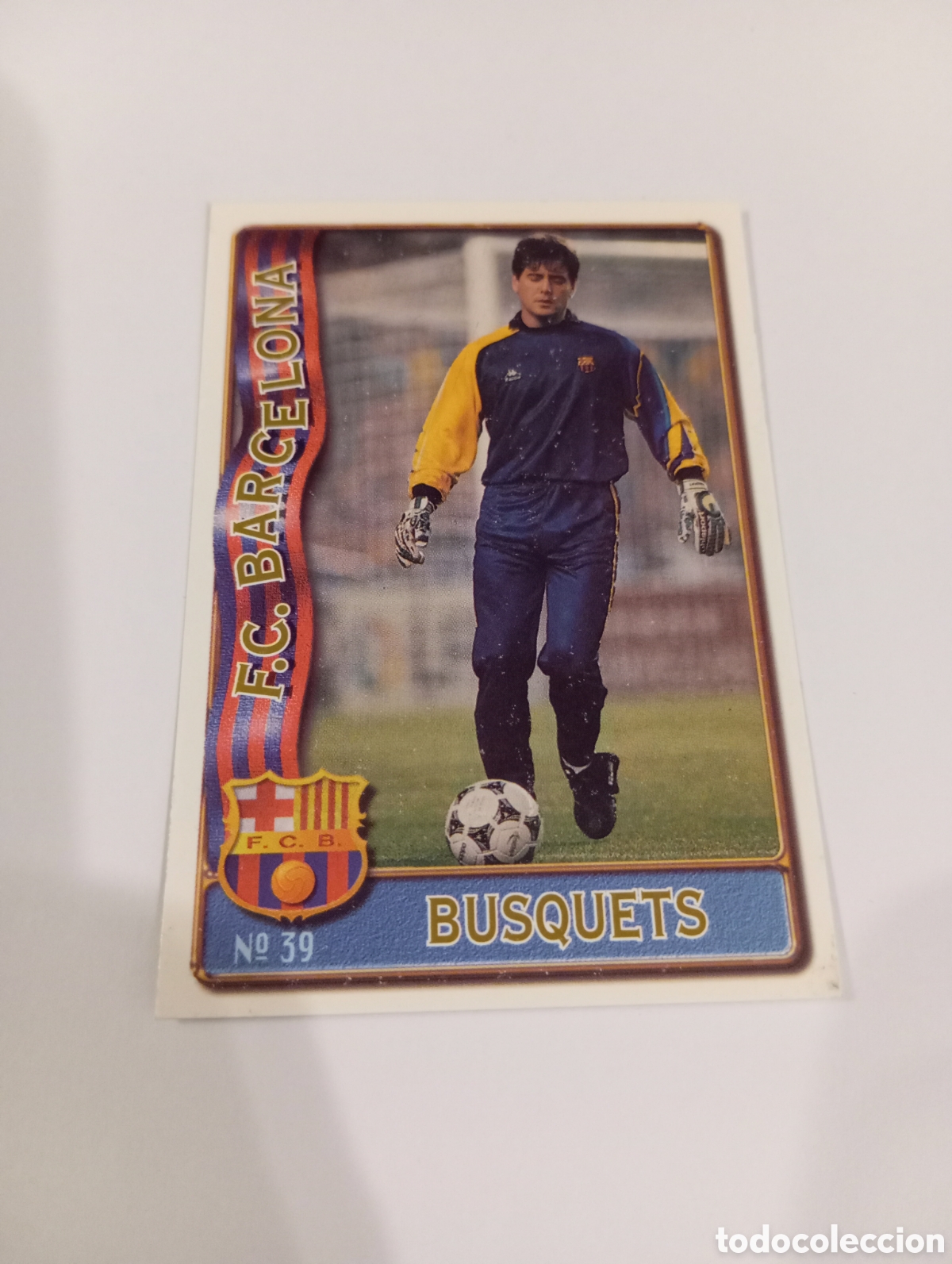 Cromos de f&uacute;tbol: 39 BUSQUETS Barcelona 96 97 MUNDICROMO FICHAS LIGA 1996 1997