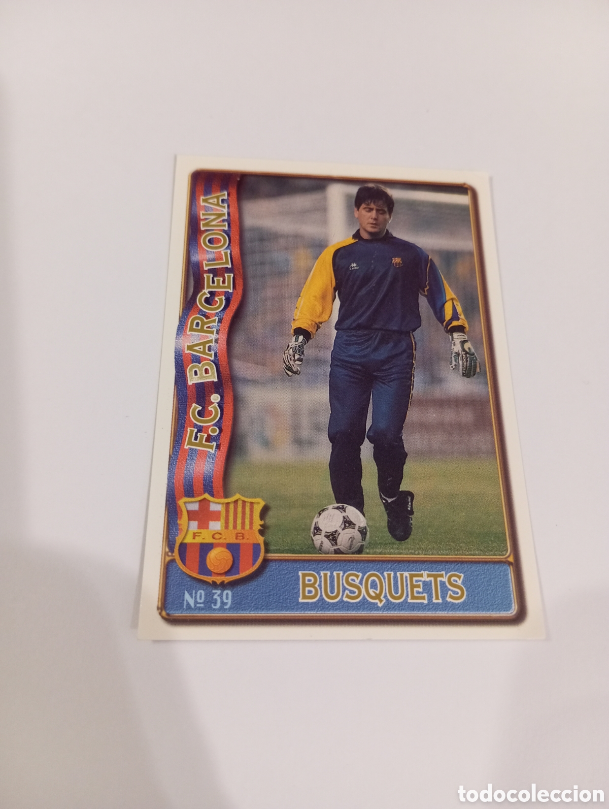 Cromos de f&uacute;tbol: 39 BUSQUETS Barcelona 96 97 MUNDICROMO FICHAS LIGA 1996 1997